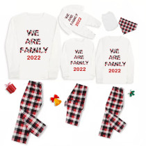 2022 We Are Family Christmas Matching Family Pajamas Set With Dog Cloth