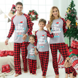 Christmas Matching Family Pajamas Stop Elf Around Plaids Pajamas Sets