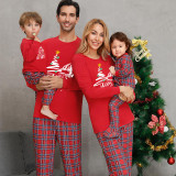Christmas Matching Family Pajamas Christmas Tree Red  Pajamas Set With Dog Pajamas