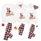 Christmas Matching Family Pajamas French Bulldog Merry Woofmas White Pajamas Set