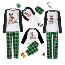 Christmas Matching Family Pajamas Green French Bulldog Merry Woofmas Pajamas Set