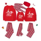 Christmas Matching Family Pajamas Christmas Tree Red  Pajamas Set With Dog Pajamas