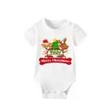 Christmas Matching Family Pajamas Paw Dog Love Gnome Short Pajamas Set With Dog Cloth