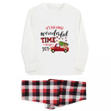 Christmas Matching Family Pajamas Most Wonderful Time Of The Year Pet Paws Car Pajamas Set
