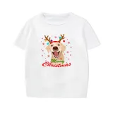 Christmas Matching Family Pajamas Labrador Antlers Merry Christmas Short Pajamas Set