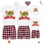 Christmas Matching Family Pajamas Paw Dog Love Gnome Short Pajamas Set With Dog Cloth