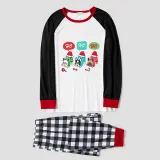 Christmas Matching Family Pajamas HO HO HO Colorful French Bulldog Pajamas Set With Dog Cloth