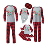 Christmas Matching Family Pajamas HO HO HO Colorful French Bulldog Pajamas Set With Dog Cloth