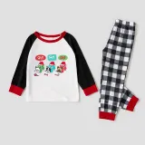 Christmas Matching Family Pajamas HO HO HO Colorful French Bulldog Pajamas Set With Dog Cloth