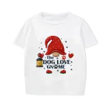 Christmas Matching Family Pajamas Paw Dog Love Gnome Short Pajamas Set With Dog Cloth