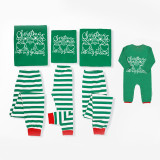Christmas Matching Family Pajamas Christmas Gnomies Green Strip Pajamas Set