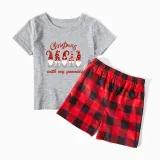 Christmas Matching Family Pajamas Christmas With My Gnomies Short Pajamas Set