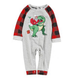 2022 KidsHoo Exclusive Design Christmas Matching Family Pajamas Santa Jurassic Dinosaur Pajamas Set