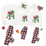 KidsHoo Exclusive Design Christmas Matching Family Pajamas Santa Jurassic Dinosaur Black Pajamas Set