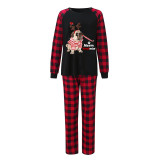 Christmas Matching Family Pajamas French Bulldog Merry Woofmas Black Pajamas Set