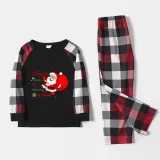 Copy Christmas Matching Family Pajamas Red Plaids Merry Christmas Tree Family Set