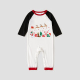Christmas Family Matching Pajamas Santa Flying Deer Believe Christmas White Pajamas Set