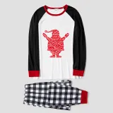Christmas Family Matching Pajamas Red Slogan Santa Claus Christmas Pajamas Set