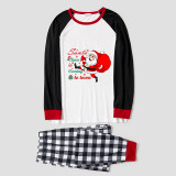 Christmas Family Matching Pajamas Slogan Santa Claus Is Coming To Town White Pajamas Set