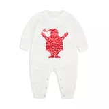 Christmas Family Matching Pajamas Red Slogan Santa Claus Christmas Pajamas Set