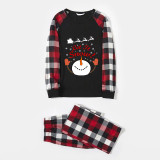 Christmas Family Matching Pajamas Santa Fly Deers Let It Snow Snowman Pajamas Set