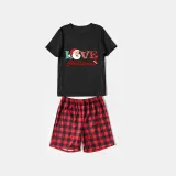 Christmas Family Matching Pajamas Love Santa Christmas Short Pajamas Set