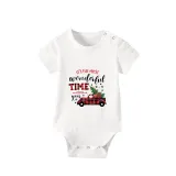 Christmas Family Matching Pajamas It's Most Wonderful Time Of Year Car Short Pajamas Set