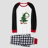 Christmas Family Matching Pajamas Green Christmas Tree Plaids Pajamas Set