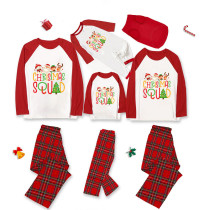 Christmas Family Matching Pajamas Merry Christmas Squad Red Plaids Pajamas Set