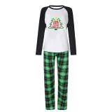 Christmas Family Matching Pajamas We Wish You A Merry Green Christmas Tree Pajamas Set