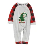 Christmas Family Matching Pajamas Green Christmas Tree Plaids Pajamas Set