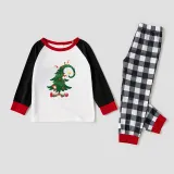 Christmas Family Matching Pajamas Green Christmas Tree Plaids Pajamas Set