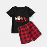 Christmas Family Matching Pajamas Love Santa Christmas Short Pajamas Set