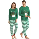 Christmas Family Matching Pajamas Santa Fly Deers Let It Snow Snowman Pajamas Set