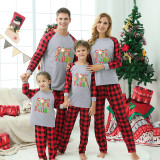 Christmas Family Matching Pajamas Merry Christmas Squad Red Plaids Pajamas Set