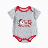 Christmas Family Matching Pajamas Love Santa Christmas Short Pajamas Set
