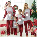 Christmas Family Matching Pajamas Santa Fly Deers Let It Snow Snowman Pajamas Set
