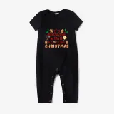 Christmas Family Matching Pajamas Beginning To Taste A Lot Like Christmas Black Pajamas Set