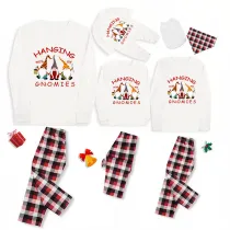 Christmas Family Matching Pajamas Hanging With My Gnomies White Pajamas Set