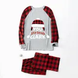 Christmas Matching Family Pajamas Red Plaid Xmas Hat You Serious Clark Gray Pajamas Set