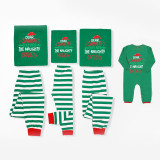 Christmas Matching Family Pajamas Dear Santa They Are the Naughty Ones Green Strips Pajamas Set With Baby Pajamas