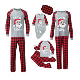 Christmas Matching Family Pajamas I Do It Letter Santa Head Gray Pajamas Set With Baby Pajamas