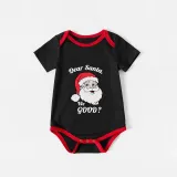 Christmas Matching Family Pajamas Dear Santa We Good Black Short Pajamas Set With Baby Pajamas
