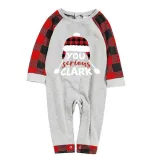 Christmas Matching Family Pajamas Red Plaid Xmas Hat You Serious Clark Gray Pajamas Set