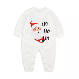 Christmas Matching Family Pajamas Santa Claus HO HO HO Gray Pajamas Set With Baby Pajamas