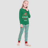 Christmas Matching Family Pajamas Dear Santa They Are the Naughty Ones Green Strips Pajamas Set With Baby Pajamas