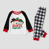 Christmas Matching Family Pajamas Santa Suad Snowman and Santa Claus Blue Pajamas Set With Baby Pajamas