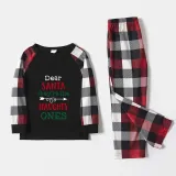 Christmas Matching Family Pajamas They Are the Naughty Ones Black Plaids Pajamas Set With Baby Pajamas