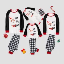 Christmas Matching Family Pajamas Santa Claus HO HO HO Blue Pajamas Set With Baby Pajamas