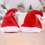 Christmas Matching Family Pajamas Santa Claus with Snowflake and Red Xmas Hat Black Pajamas Set With Baby Pajamas
